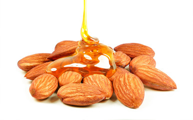 Almond nuts and honey