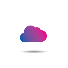 Vector Cloud Logo Icon Flat Design