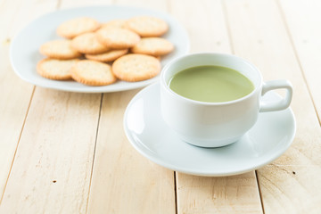 hot matcha latte