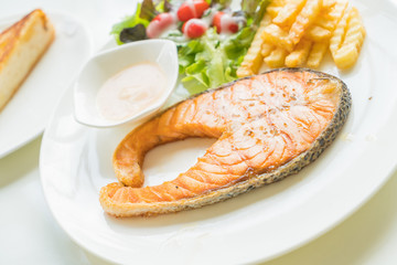 salmon steak