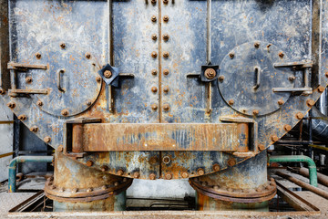 The old factory abstract background of industrial equipment