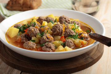 Meatball soup