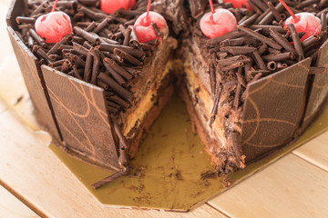 chocolate ice-cream cake