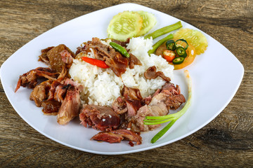 Pork with rice