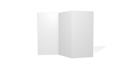Blank Flyer - Din Lang - 6 Seiter (Accordion) - Vertikal