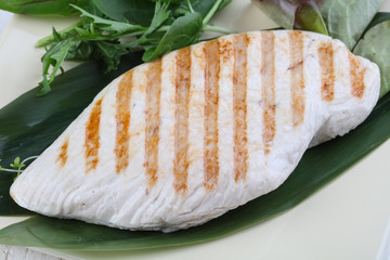 Grilled turkey steak