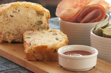 ham and cheese cake for breakfast