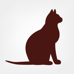 cat symbol - kitten vector illustration