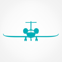 airplane symbol. vector illustration.
