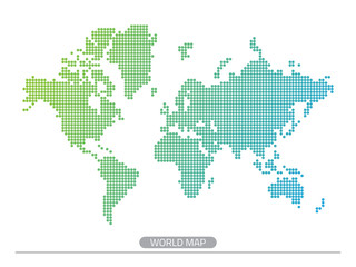 Dotted world map