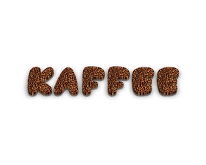 Kaffee 3d wort