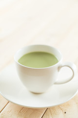 hot matcha latte