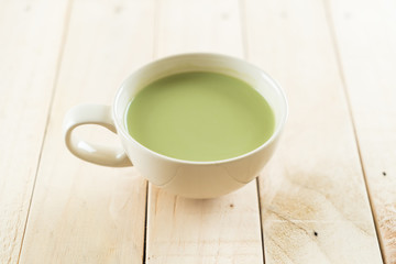 hot matcha latte