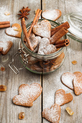 Handmade heart cookies for Valentines day