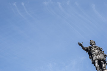 Kaiser Augustus am Augustus Brunnen in Augsburg