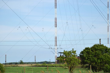 Obraz premium Aerial platforms for transmission of radio waves