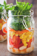 Salad in jar
