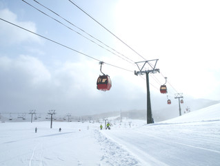 Fototapeta na wymiar スキー場のゴンドラ