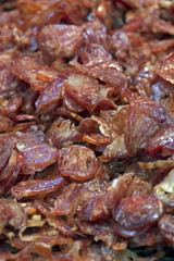 Sausage in the market