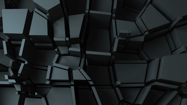 abstract background with randomly forms that have different height, loopable movement of elements