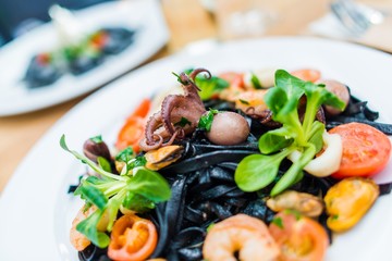 Seafood Black Spaghetti