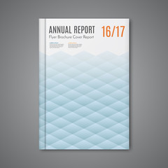 Vector abstract low polygonal shape background for corporate business annual report book cover brochure flyer poster.