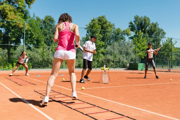 Obraz premium Cardio tennis exercise