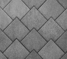 Stone wall, pavement