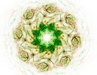 Abstract fractal wreckage, digital artwork for creative graphic design