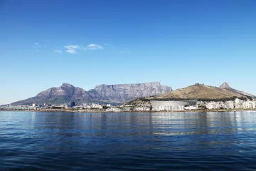  Cape Town, South Africa - Stadium and Waterfront and harbour with Table Mountain in the background.   © milosr