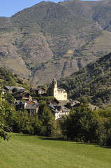 Fototapeta na wymiar Village of Lladros,Cardos Valley, Lleida province, Catalonia,Spa