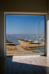 Sun Energy Farm - Stock Image