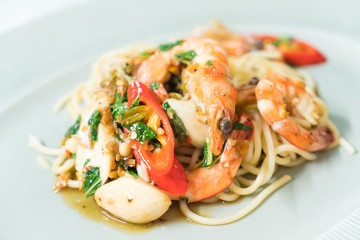 Spicy Spaghetti shrimp