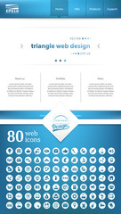 Abstract Creative concept vector website template. For modern web and mobile Applications isolated on background, interface, illustration design, business infographic and social multimedia icon. 