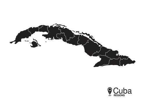 Cuba map regions