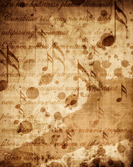 Old music sheet