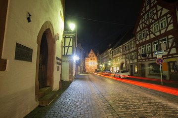 buedingen germany historic  city in the evening