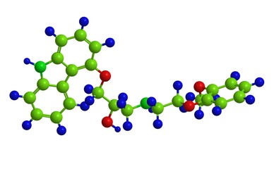 Carvedilol - molecular structure