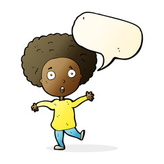 cartoon startled person with speech bubble