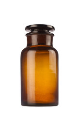 Isolated old medical glassware