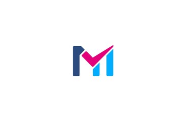 letter m check logo
