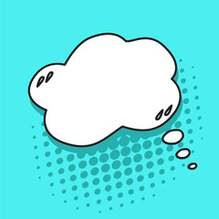 Pop art speech bubble