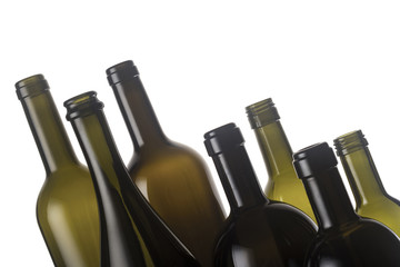 Empty wine bottles
