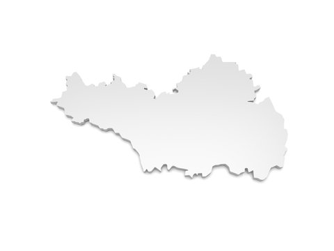 3D Karte Baden-W&uuml;rttemberg - Biberach