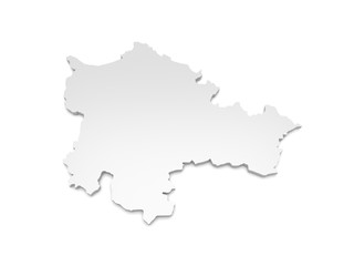 3D Karte Baden-Württemberg - Freudenstadt