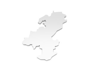 3D Karte Baden-Württemberg - Ulm