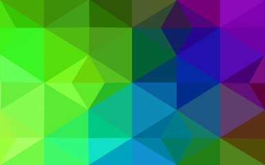 Multicolor dark polygonal design pattern, which consist of triangles and gradient in origami style.