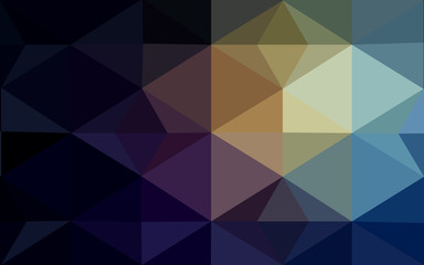 Multicolor dark polygonal design pattern, which consist of triangles and gradient in origami style.