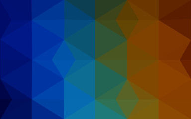 Multicolor dark polygonal design pattern, which consist of triangles and gradient in origami style.
