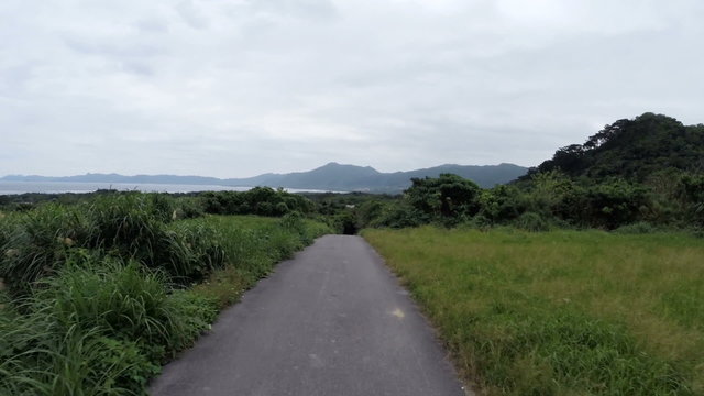 Island view drive from the high points of Ishigaki Island.